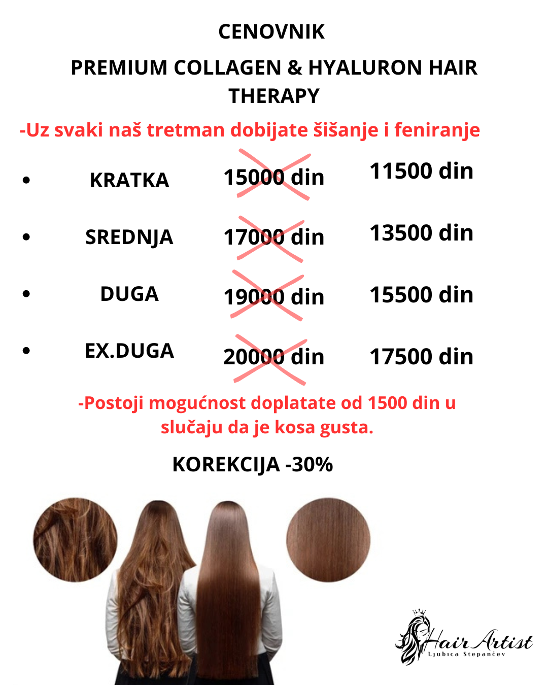 Premium Collagen & Hyaluron Hair Therapy