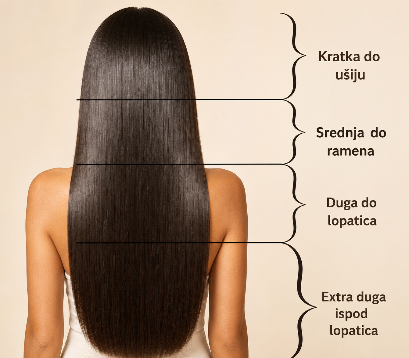 Kako određujemo dužinu kose?